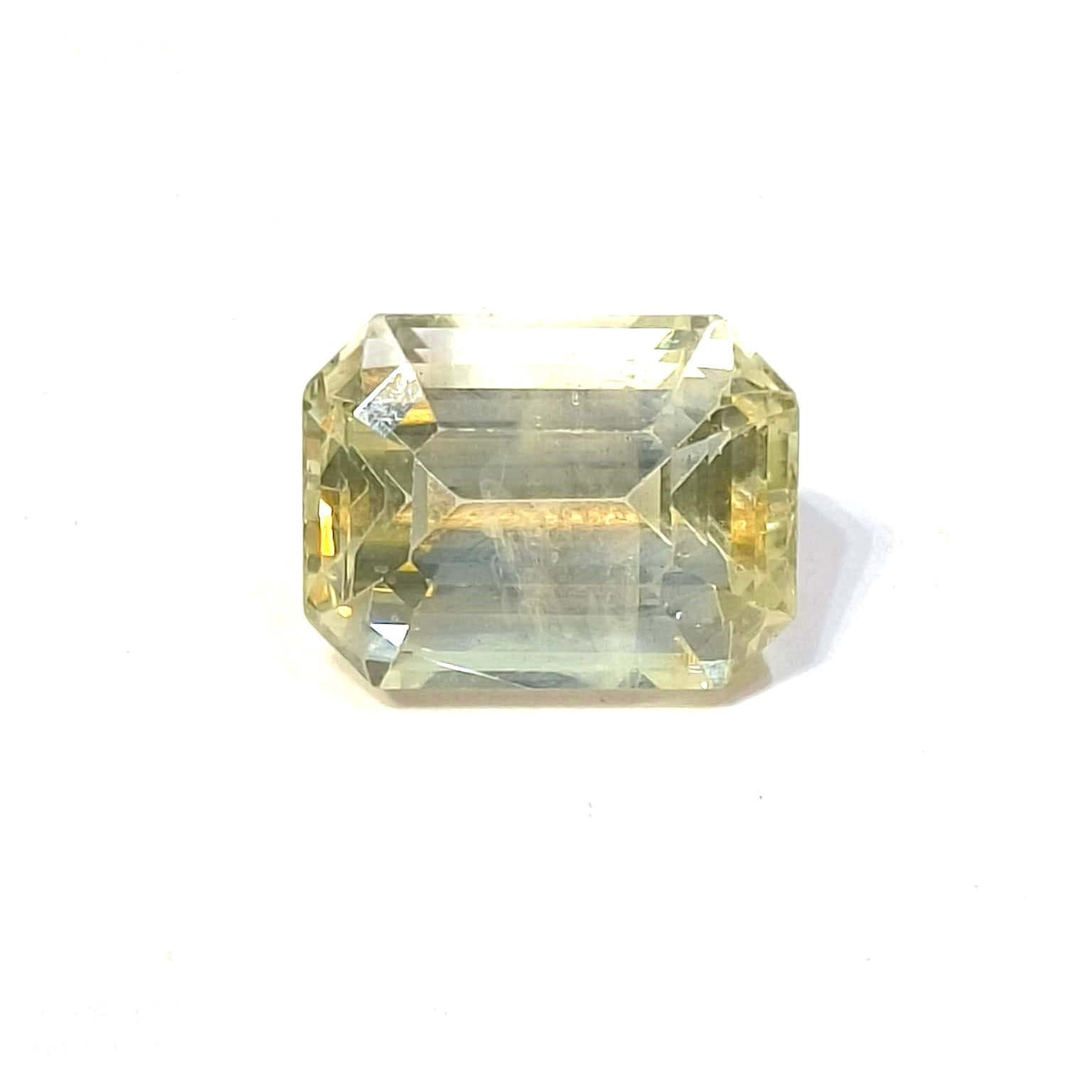 Yellow natural sapphire