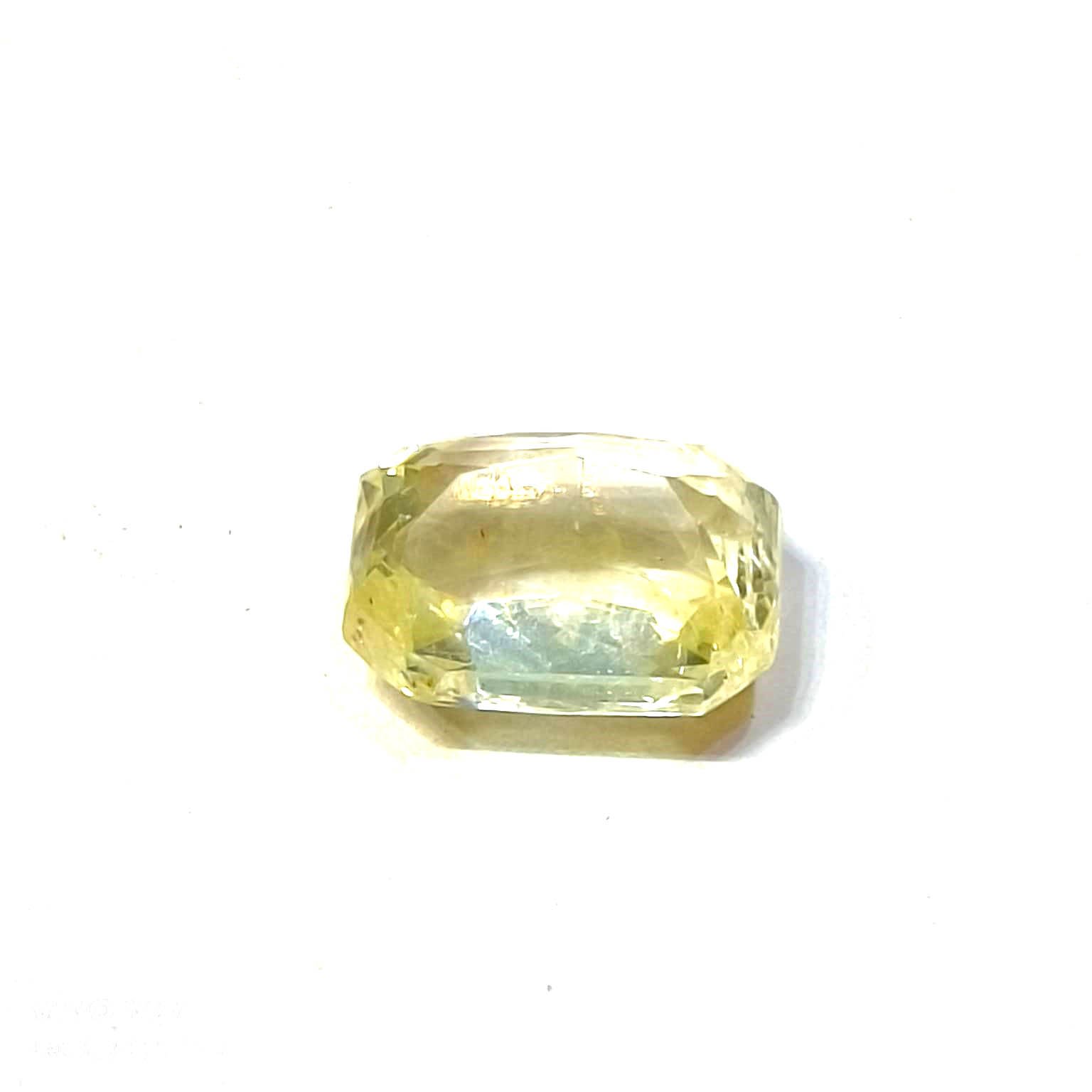 Yellow natural sapphire