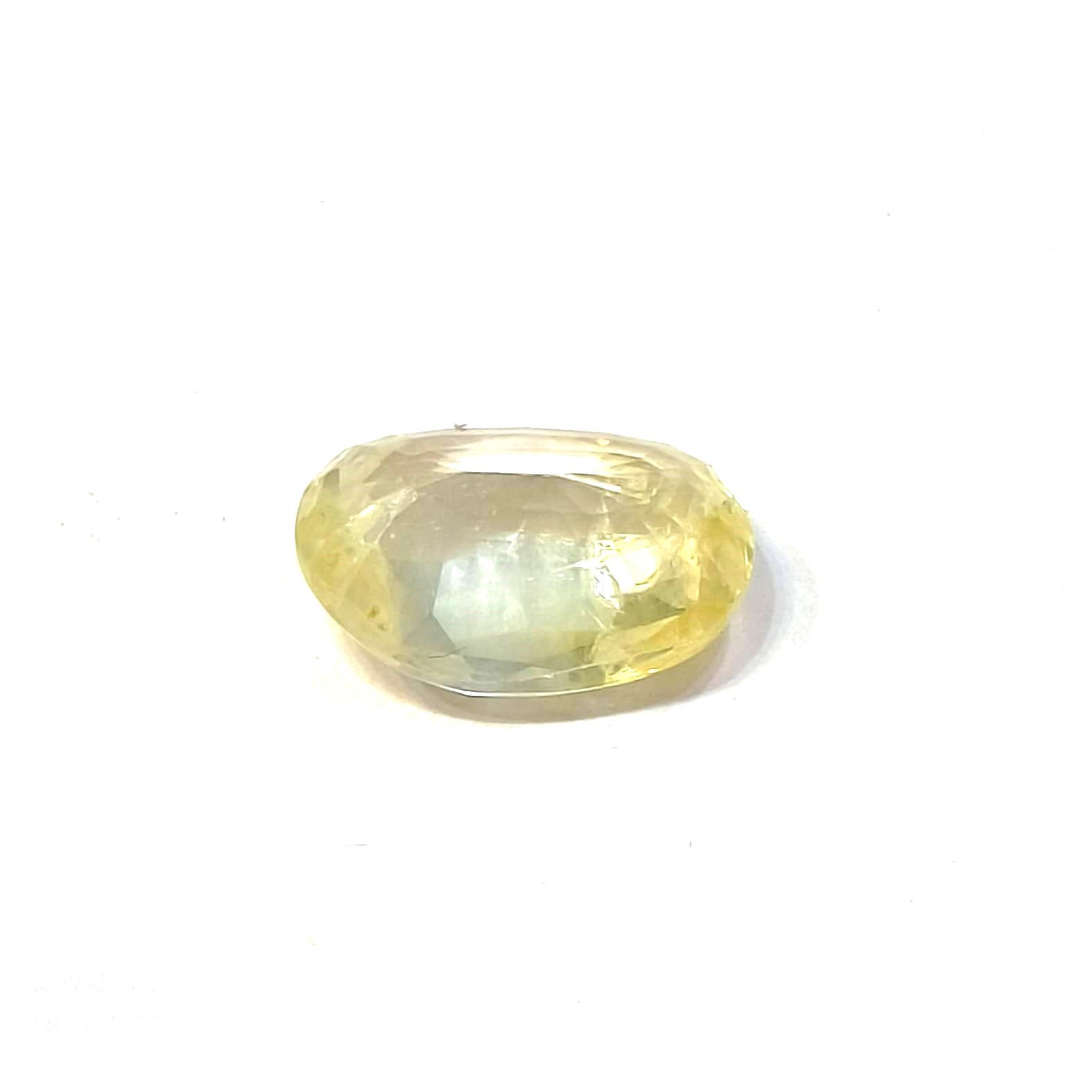 Yellow natural sapphire