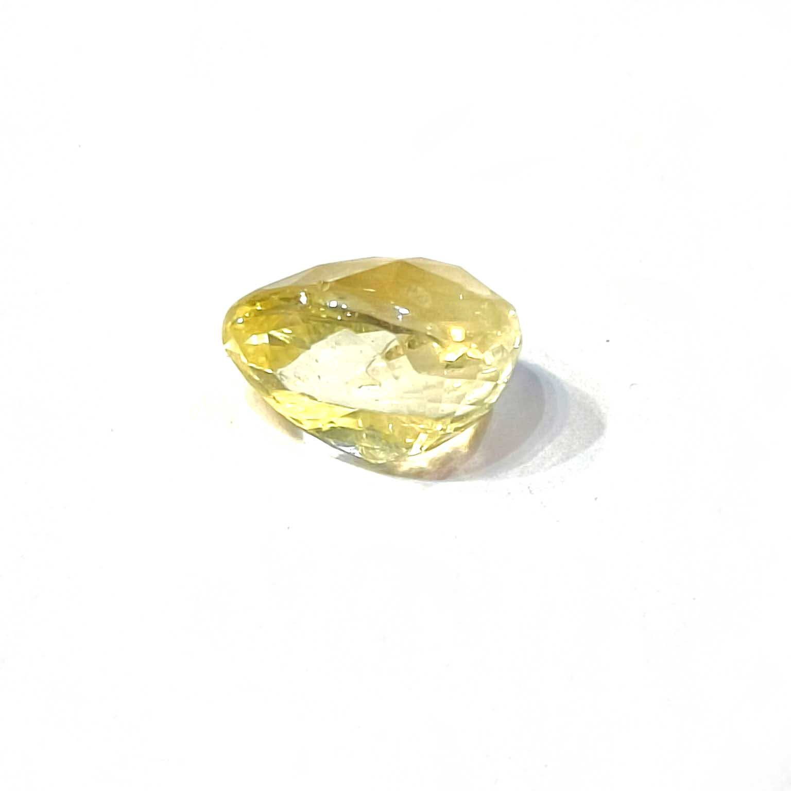 Yellow natural sapphire