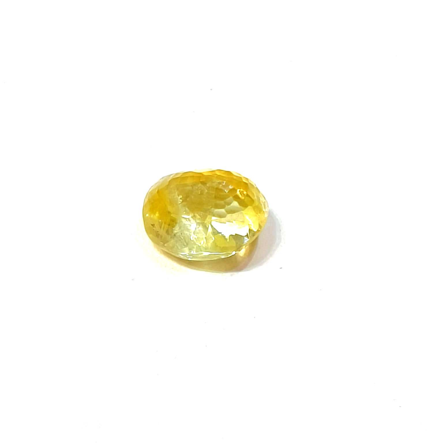 Yellow natural sapphire