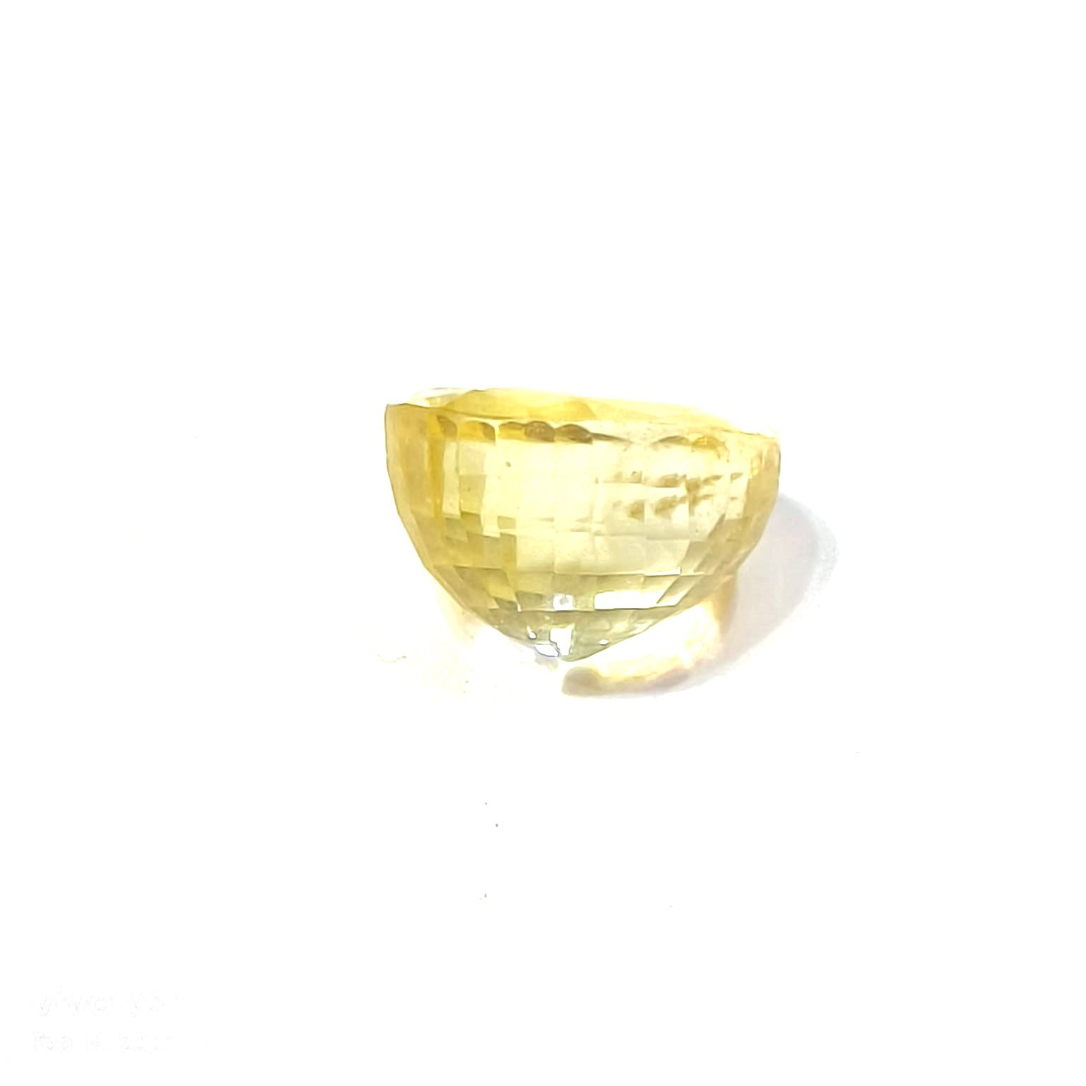 Yellow natural sapphire