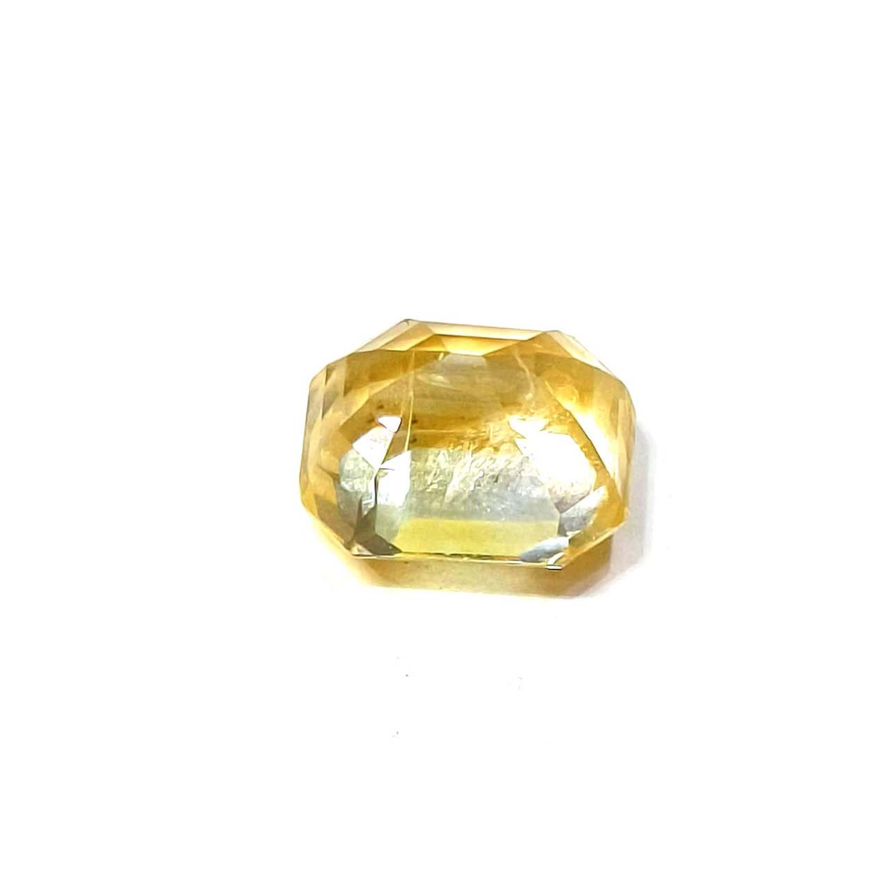 Yellow natural sapphire